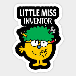 LITTLE MISS INVENTOR Sticker